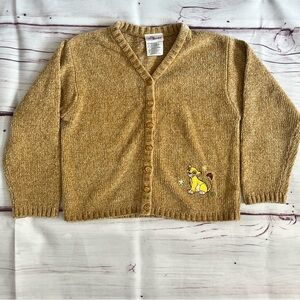Vintage Disney The Lion King Nala Button Up Sweater Girls' Size S